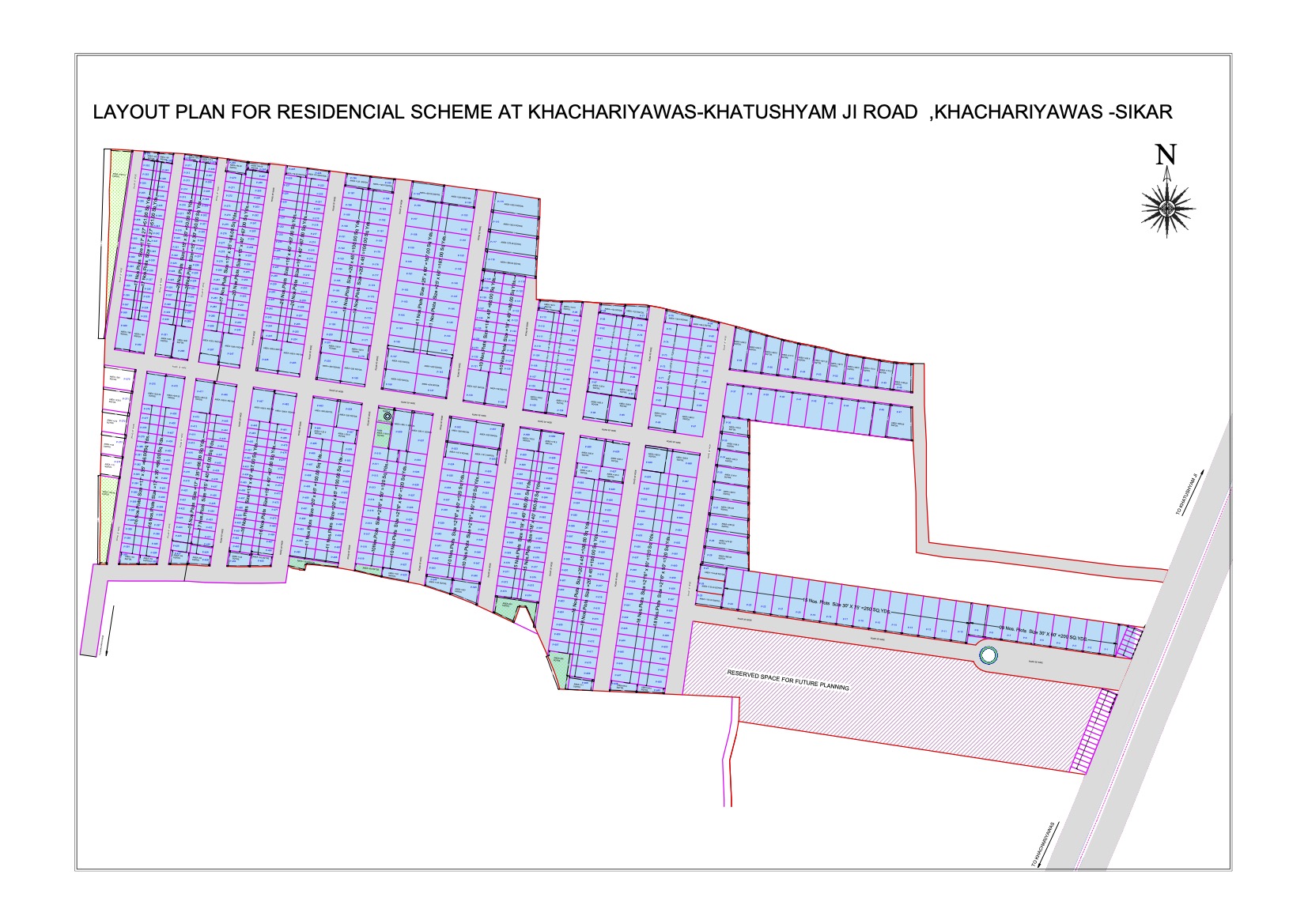 Shree Khatu Shyam Enclave Township Layout View